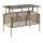 vidaXL 4-tlg. Garten-Sofagarnitur mit Kissen Beige Poly Rattan Glas