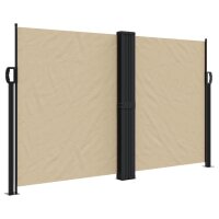 vidaXL Seitenmarkise Ausziehbar Beige 140x600 cm