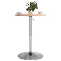 vidaXL Bartisch &Oslash;50x89,5 cm Massivholz Eiche