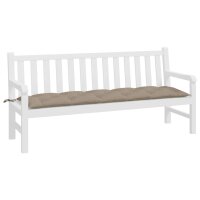 vidaXL Gartenbank-Auflage Taupe 180x50x7 cm Oxford-Gewebe