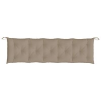 vidaXL Gartenbank-Auflage Taupe 180x50x7 cm Oxford-Gewebe