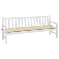 vidaXL Gartenbank-Auflage Beige 200x50x7 cm Oxford-Gewebe