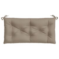 vidaXL Gartenbank-Auflage Taupe 100x50x7 cm Oxford-Gewebe