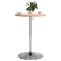 vidaXL Bartisch &Oslash;50x90,5 cm Massivholz Eiche