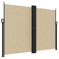 vidaXL Seitenmarkise Ausziehbar Beige 180x1000 cm