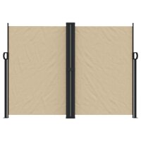 vidaXL Seitenmarkise Ausziehbar Beige 180x1000 cm