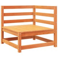 vidaXL 11-tlg. Garten-Sofagarnitur Wachsbraun Massivholz Kiefer