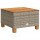 vidaXL Gartentisch Grau 55x55x36 cm Poly Rattan Akazienholz