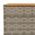 vidaXL Gartentisch Grau 55x55x36 cm Poly Rattan Akazienholz