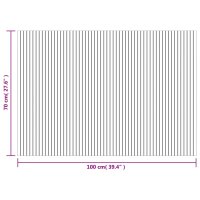 vidaXL Teppich Rechteckig Braun 70x100 cm Bambus