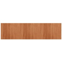 vidaXL Teppich Rechteckig Braun 80x300 cm Bambus