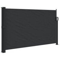 vidaXL Seitenmarkise Ausziehbar Schwarz 120x500 cm