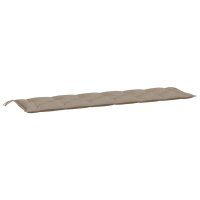 vidaXL Gartenbank-Auflage Taupe 200x50x7 cm Oxford-Gewebe