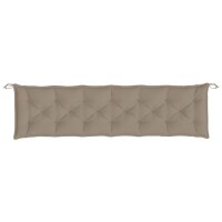 vidaXL Gartenbank-Auflage Taupe 200x50x7 cm Oxford-Gewebe