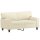 vidaXL 2-Sitzer-Sofa Creme 120 cm Kunstleder