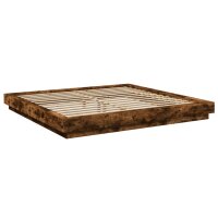 vidaXL Bettgestell R&auml;uchereiche 200x200 cm Holzwerkstoff