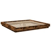 vidaXL Bettgestell R&auml;uchereiche 200x200 cm Holzwerkstoff