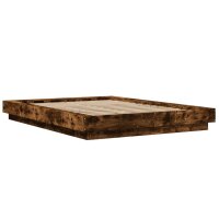 vidaXL Bettgestell R&auml;uchereiche 135x190 cm Holzwerkstoff