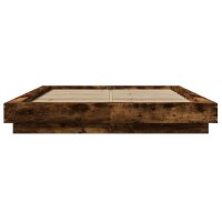 vidaXL Bettgestell R&auml;uchereiche 120x190 cm Holzwerkstoff