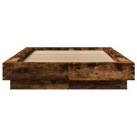 vidaXL Bettgestell R&auml;uchereiche 90x190 cm Holzwerkstoff