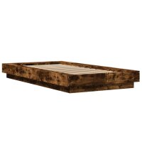 vidaXL Bettgestell R&auml;uchereiche 90x190 cm Holzwerkstoff