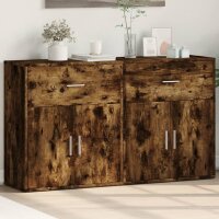 vidaXL Sideboards 2 Stk. R&auml;uchereiche 60x31x70 cm Holzwerkstoff