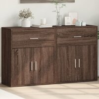 vidaXL Sideboards 2 Stk. Braun Eichen-Optik 60x31x70 cm Holzwerkstoff