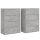 vidaXL Sideboards 2 Stk. Betongrau 60x31x84 cm Holzwerkstoff