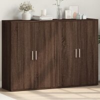 vidaXL Sideboards 2 Stk. Braun Eichen-Optik 60x31x84 cm Holzwerkstoff