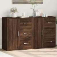 vidaXL Sideboards 2 Stk. Braun Eichen-Optik 60x31x70 cm Holzwerkstoff