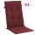 vidaXL Hochlehner-Auflagen 4 Stk. Melange Weinrot 120x50x4 cm Stoff