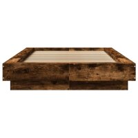 vidaXL Bettgestell R&auml;uchereiche 90x200 cm Holzwerkstoff