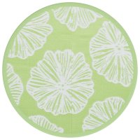 vidaXL Outdoor-Teppich Grün Ø200 cm PP