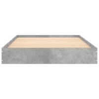 vidaXL Bettgestell Betongrau 90x190 cm Holzwerkstoff