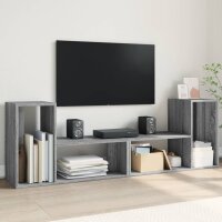 vidaXL TV-Schr&auml;nke 2 Stk. Grau Sonoma 75x30x50 cm Holzwerkstoff