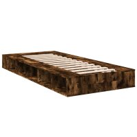 vidaXL Bettgestell R&auml;uchereiche 90x200 cm Holzwerkstoff