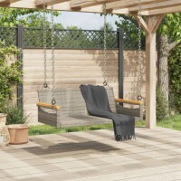 vidaXL H&auml;ngebank Grau 109x62x40 cm Poly Rattan