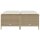 vidaXL Gartenhocker mit Kissen 4 Stk. Beige Poly Rattan