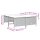 vidaXL Gartenhocker mit Kissen 4 Stk. Beige Poly Rattan