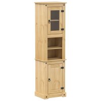 vidaXL Badschrank Corona 50x40x185 cm Massivholz Kiefer