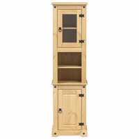 vidaXL Badschrank Corona 50x40x185 cm Massivholz Kiefer