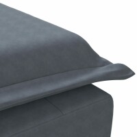 vidaXL Massage-Chaiselongue mit Nackenrolle Dunkelgrau Samt