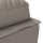 vidaXL Massage-Chaiselongue mit Kissen Taupe Stoff