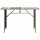 vidaXL Gartentisch mit Glasplatte Hellgrau 110x68x70 cm Poly Rattan