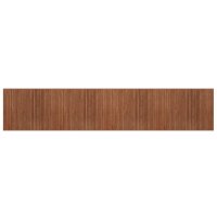 vidaXL Teppich Rechteckig Braun 80x400 cm Bambus