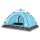 vidaXL Campingzelt 3 Personen Blau Quick Release