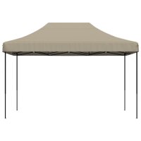 vidaXL Partyzelt Faltbar Pop-Up Taupe 410x279x315 cm