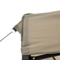 vidaXL Partyzelt Faltbar Pop-Up Taupe 410x279x315 cm