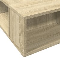 vidaXL Bettgestell Sonoma-Eiche 140x190 cm Holzwerkstoff