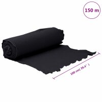 vidaXL Geotextil-Vlies Schwarz 1x150 m Polyesterfaser